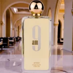 Parfum unisex 9 AM Afnan sticla transparenta cu detalii argintii